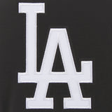 LOS ANGELES DODGERS JH DESIGN REVERSIBLE WOMEN FLEECE JACKET - BLACK
