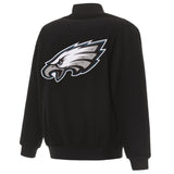 PHILADELPHIA EAGLES REVERSIBLE WOOL JACKET - BLACK