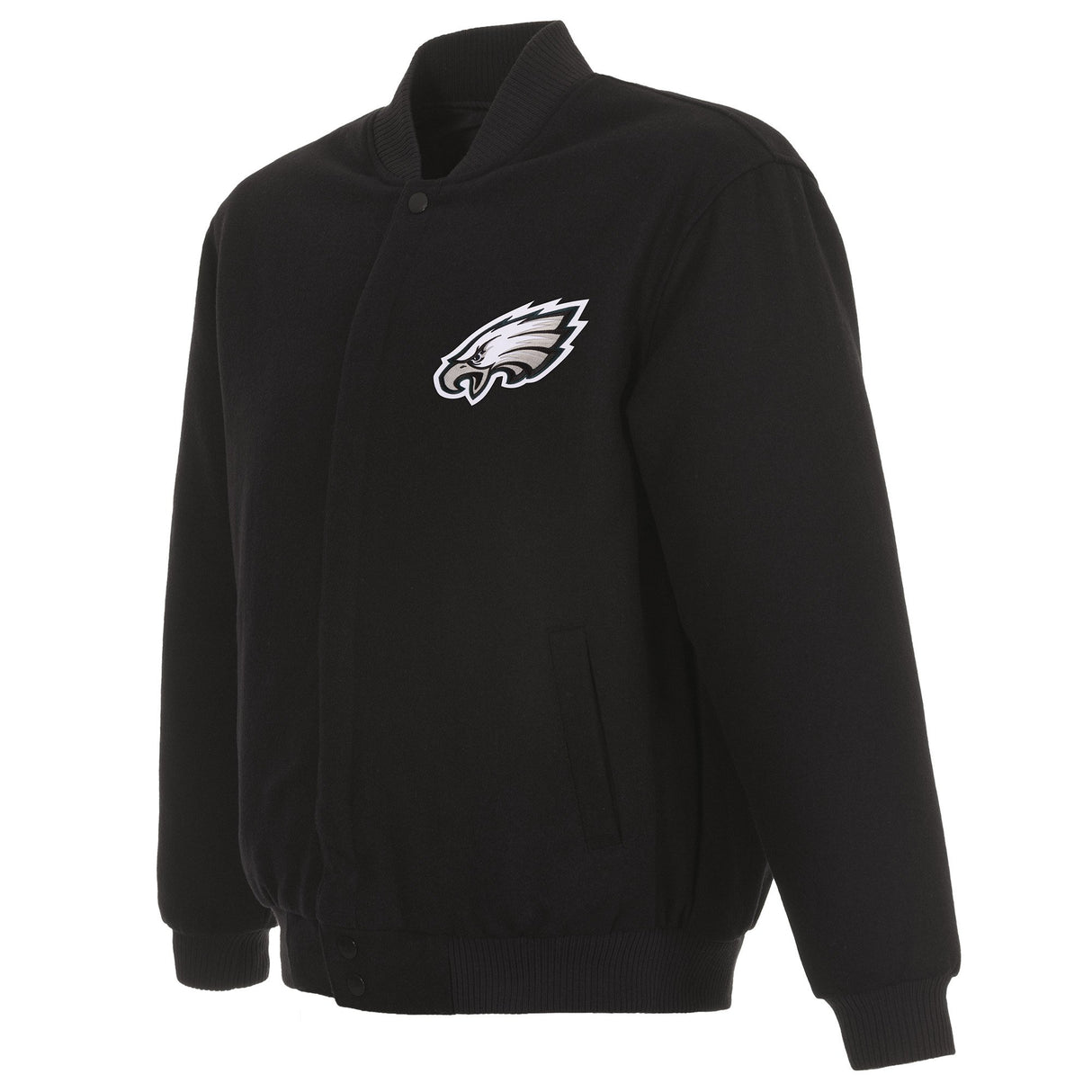 PHILADELPHIA EAGLES REVERSIBLE WOOL JACKET - BLACK