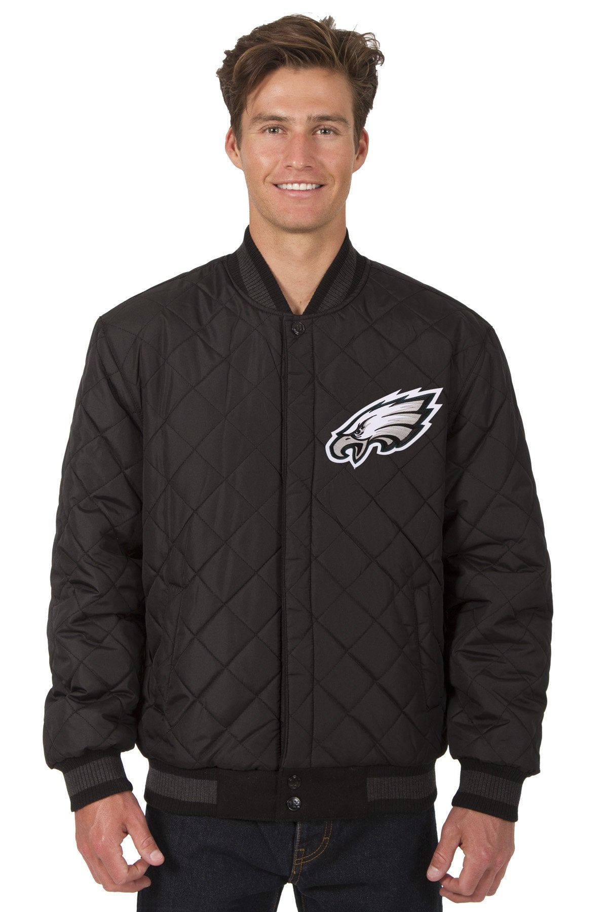 Philadelphia Eagles Reversible Wool and Leather Jacket