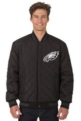 Philadelphia Eagles Reversible Wool and Leather Jacket