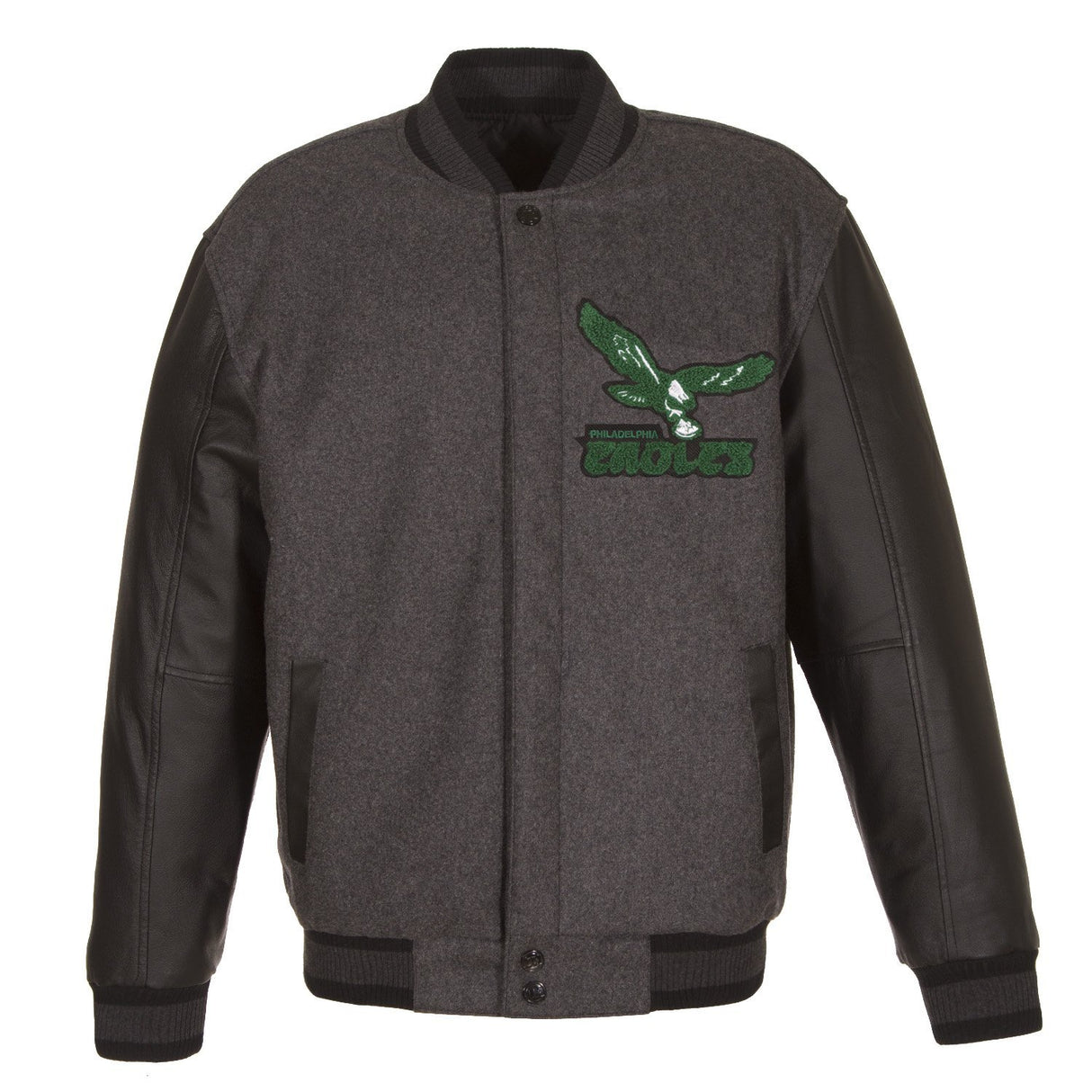Philadelphia Eagles Wool and Leather Jacket