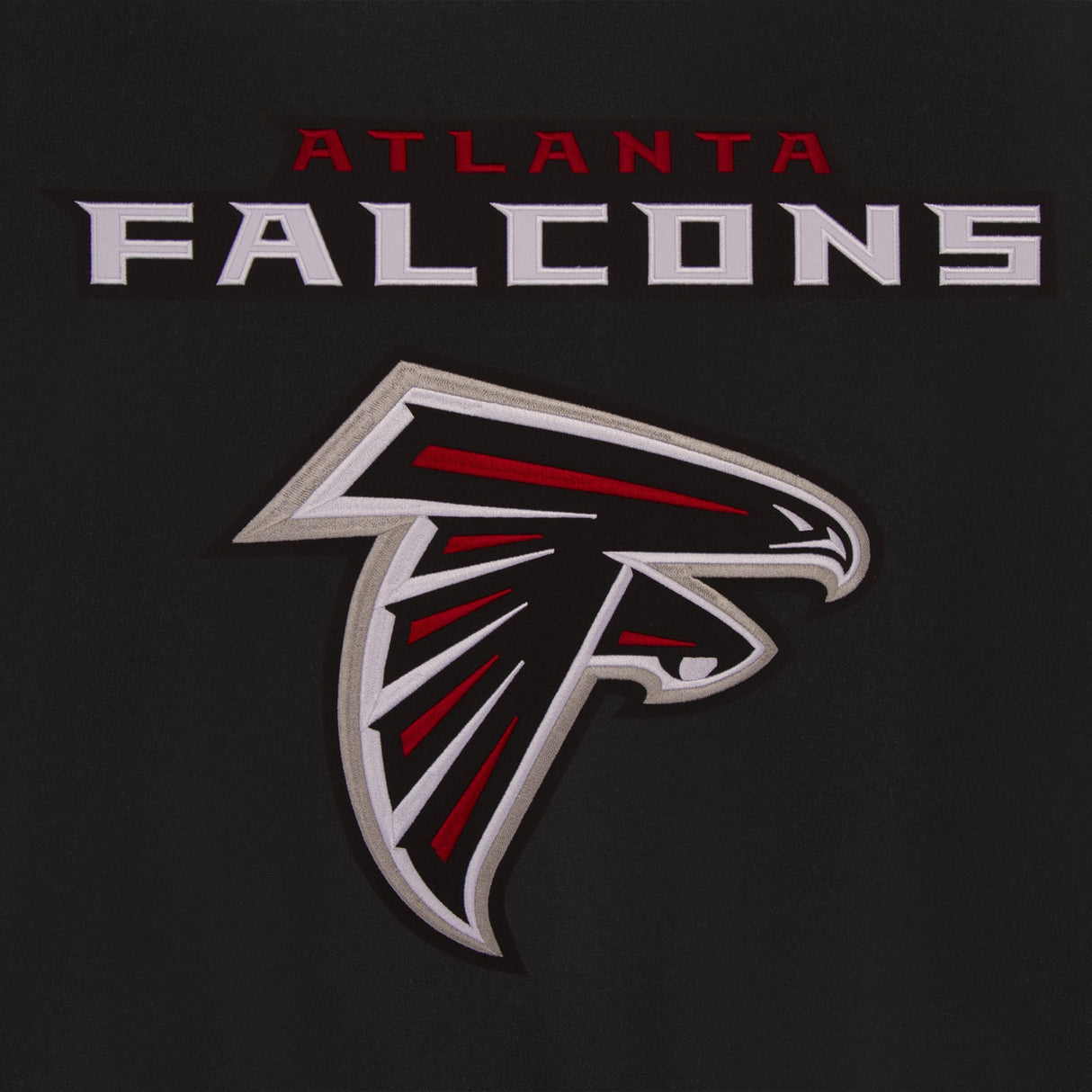 ATLANTA FALCONS REVERSIBLE WOOL JACKET - BLACK