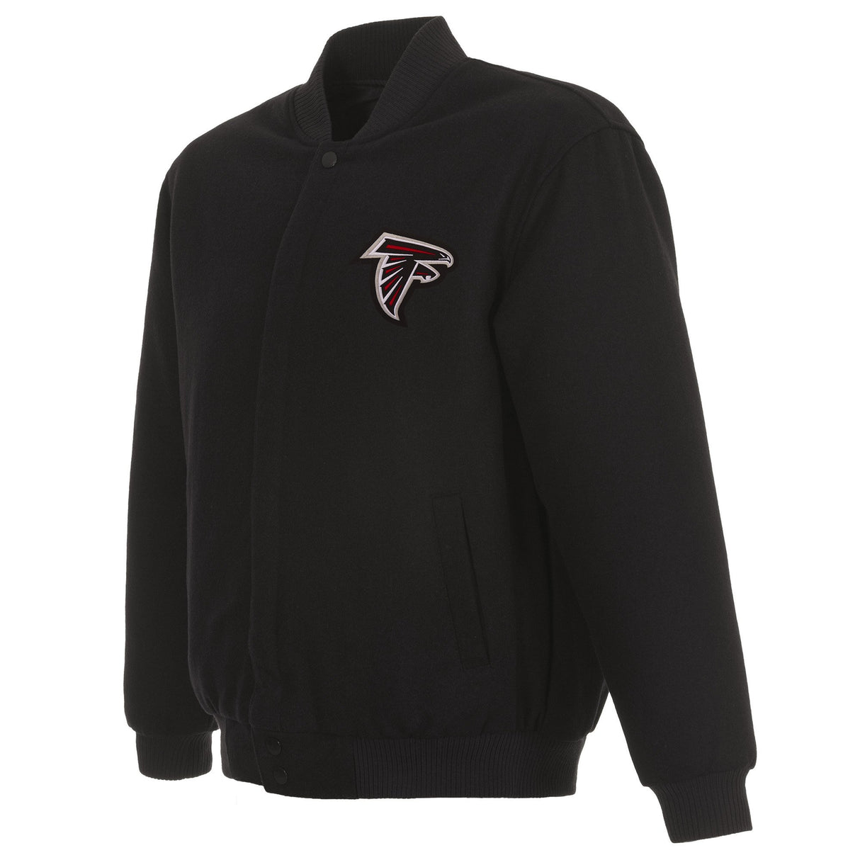 ATLANTA FALCONS REVERSIBLE WOOL JACKET - BLACK
