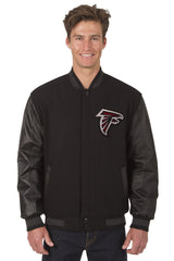 Atlanta Falcons Reversible Wool and Leather Jacket