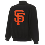 SAN FRANCISCO GIANTS REVERSIBLE WOOL JACKET - BLACK
