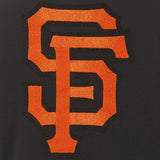 SAN FRANCISCO GIANTS JH DESIGN REVERSIBLE WOMEN FLEECE JACKET - BLACK