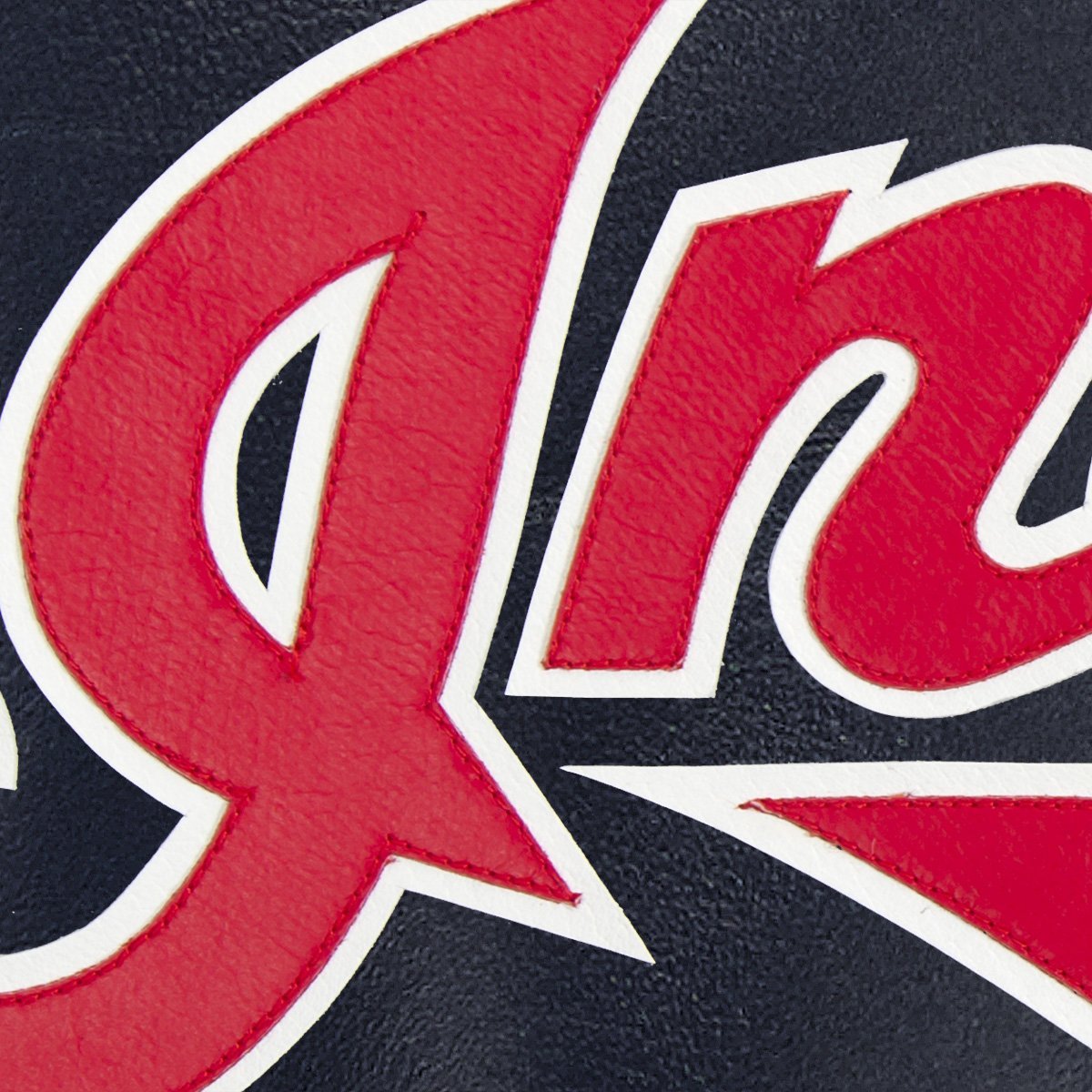 CLEVELAND GUARDIANS FULL LEATHER JACKET - NAVY