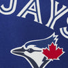 TORONTO BLUE JAYS TWO-TONE WOOL JACKET W/ HANDCRAFTED LEATHER LOGOS - ROYAL/GRAY