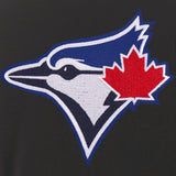TORONTO BLUE JAYS JH DESIGN REVERSIBLE WOMEN FLEECE JACKET - BLACK
