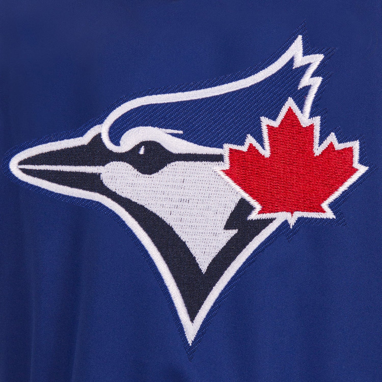 TORONTO BLUE JAYS TWO-TONE REVERSIBLE FLEECE HOODED JACKET - ROYAL/GREY