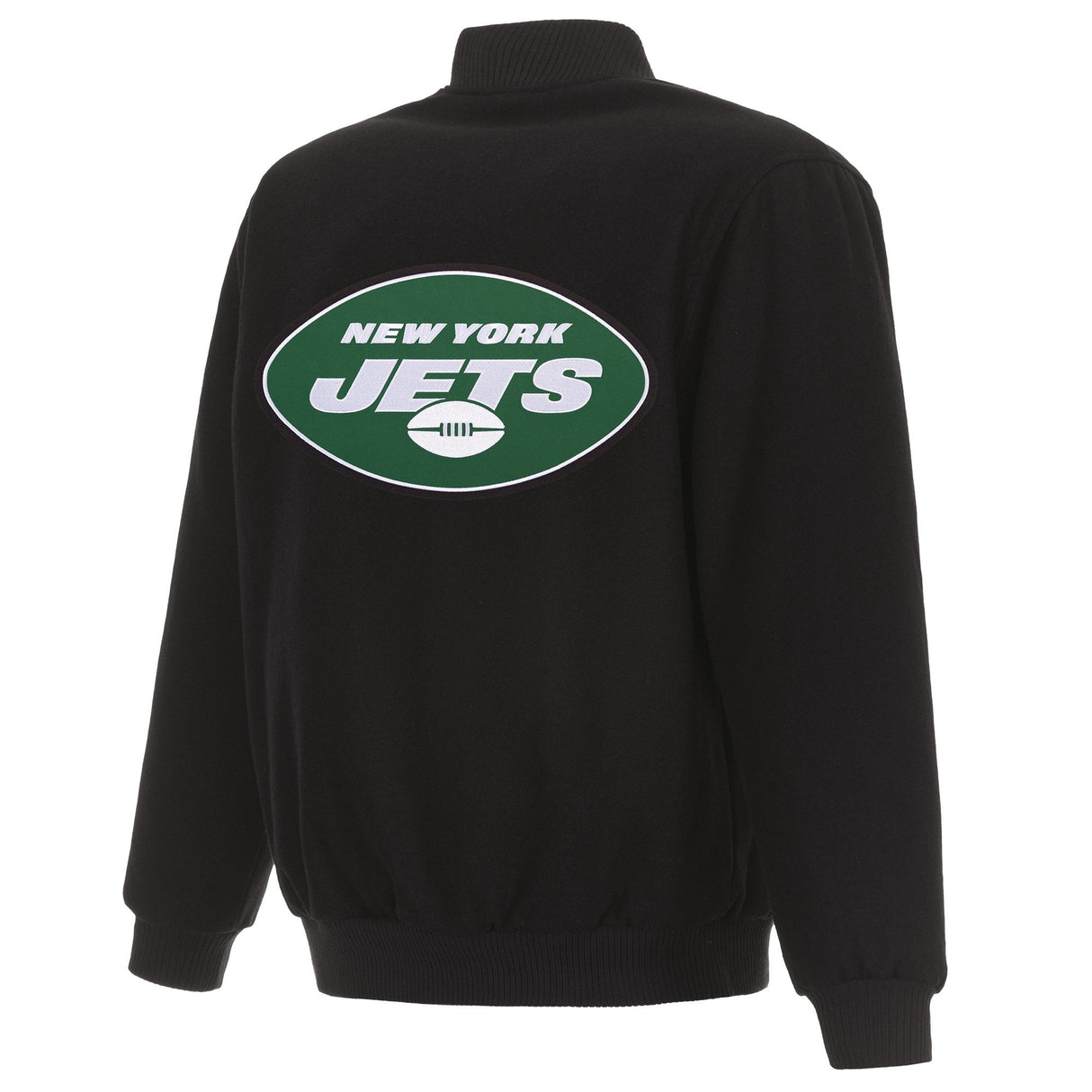 NEW YORK JETS REVERSIBLE WOOL JACKET - BLACK