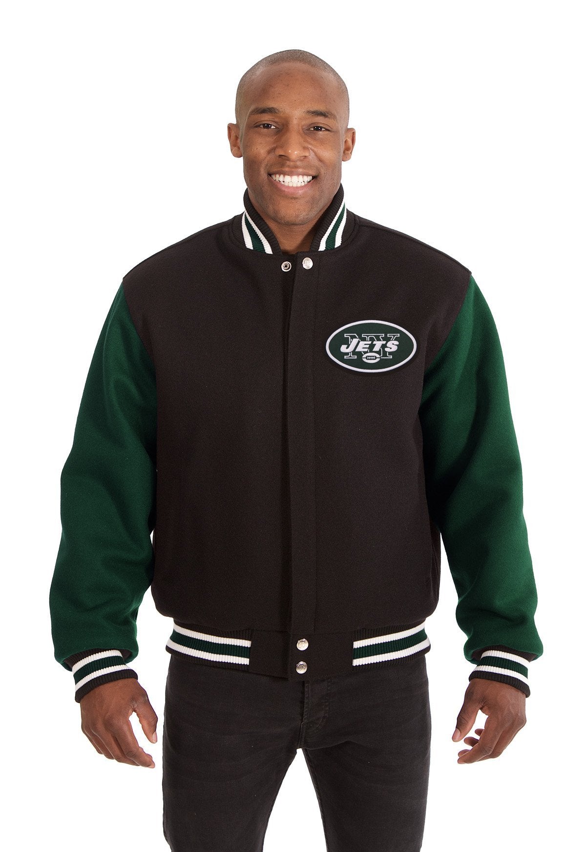 New York Jets Embroidered Wool Jacket Retired NFL Players Congress Inc