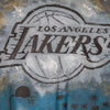 LOS ANGELES LAKERS JH DESIGN HAND-PAINTED LEATHER JACKET - BLACK