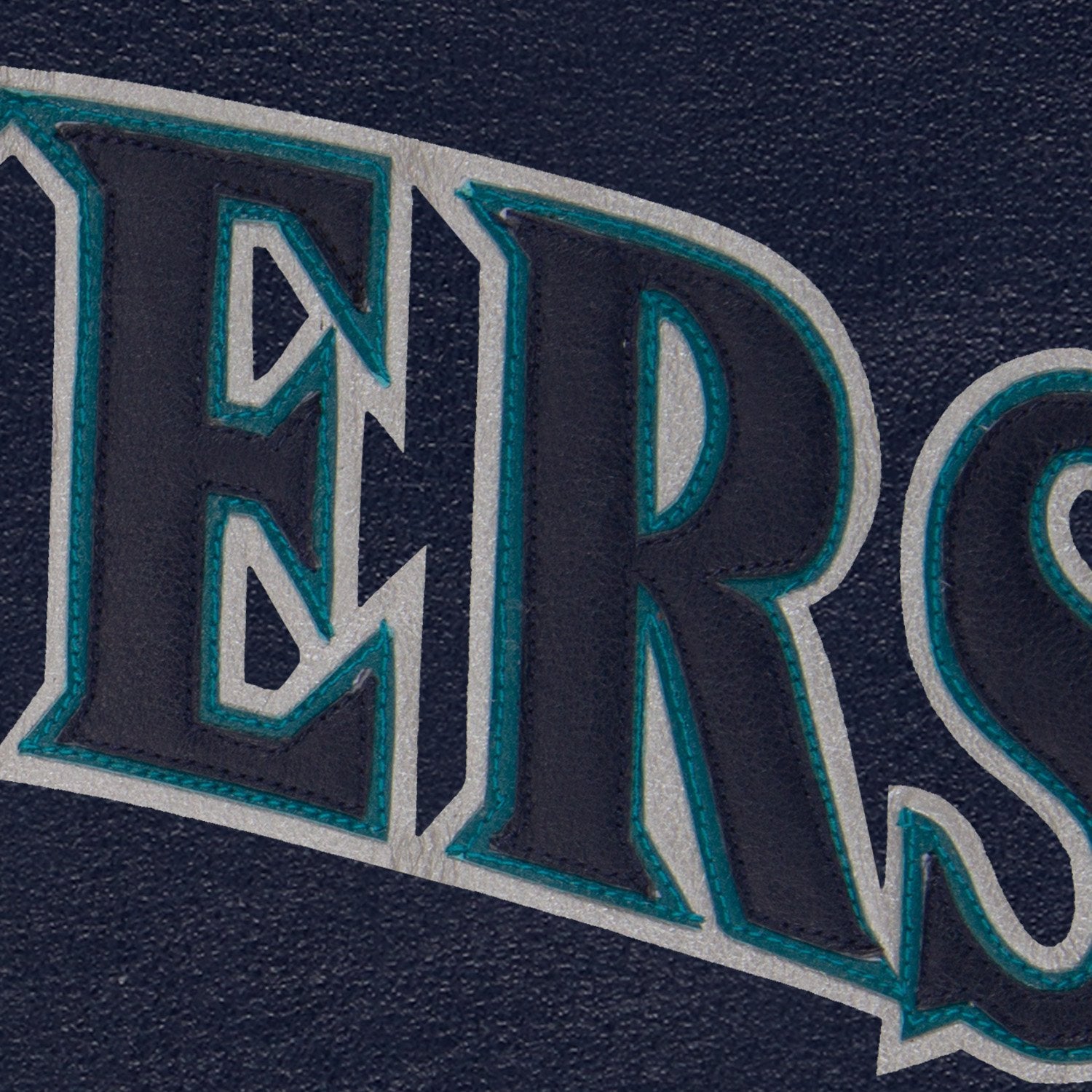 SEATTLE MARINERS FULL LEATHER JACKET - NAVY