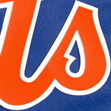 NEW YORK METS FULL LEATHER JACKET - ROYAL