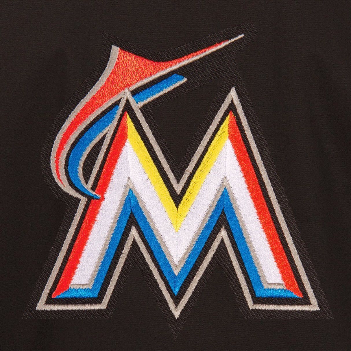 MIAMI MARLINS COTTON TWILL WORKWEAR JACKET - BLACK