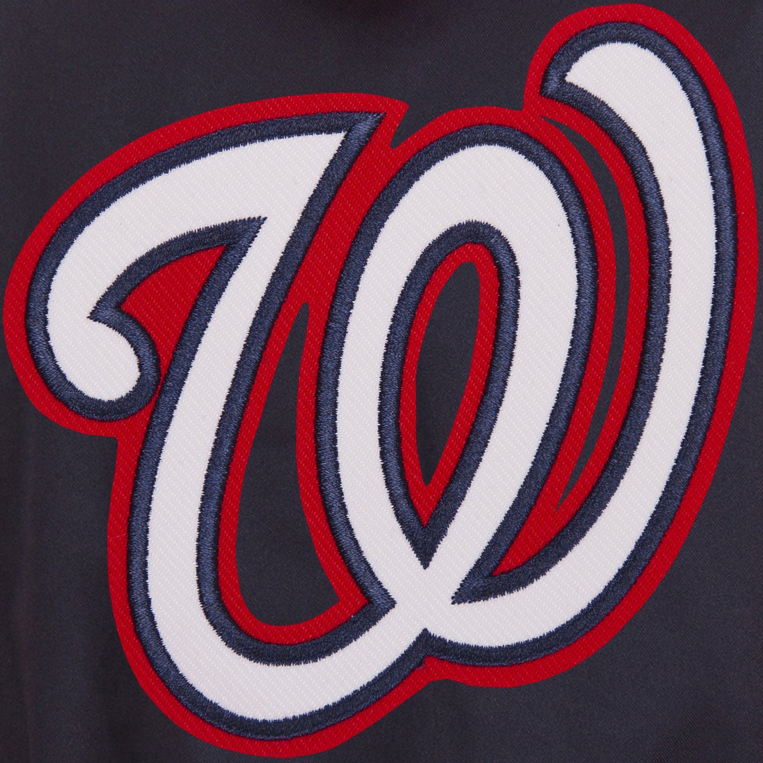 WASHINGTON NATIONALS TWO-TONE REVERSIBLE FLEECE HOODED JACKET - NAVY/RED