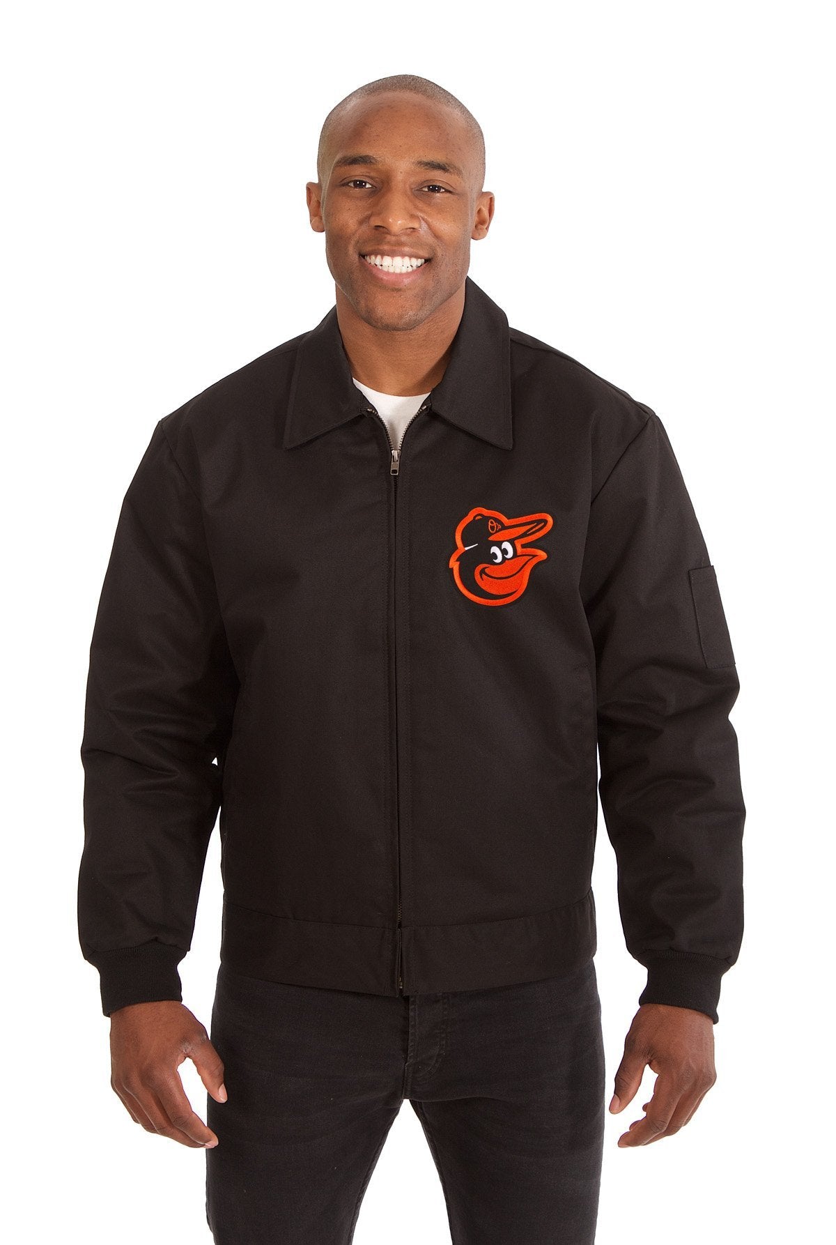 BALTIMORE ORIOLES COTTON TWILL WORKWEAR JACKET - BLACK
