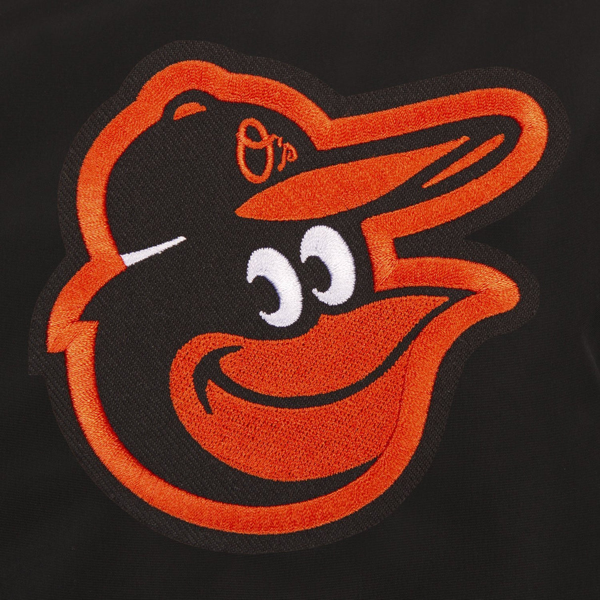 BALTIMORE ORIOLES JH DESIGN LIGHTWEIGHT NYLON BOMBER JACKET – BLACK