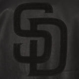 SAN DIEGO PADRES FULL LEATHER JACKET - BLACK/BLACK