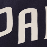 SAN DIEGO PADRES WOOL JACKET W/ HANDCRAFTED LEATHER LOGOS - NAVY