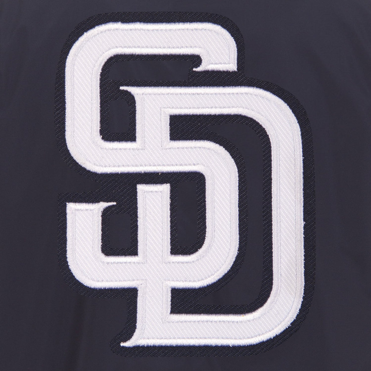 SAN DIEGO PADRES JH DESIGN LIGHTWEIGHT NYLON BOMBER JACKET – NAVY