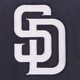 SAN DIEGO PADRES JH DESIGN LIGHTWEIGHT NYLON BOMBER JACKET – NAVY