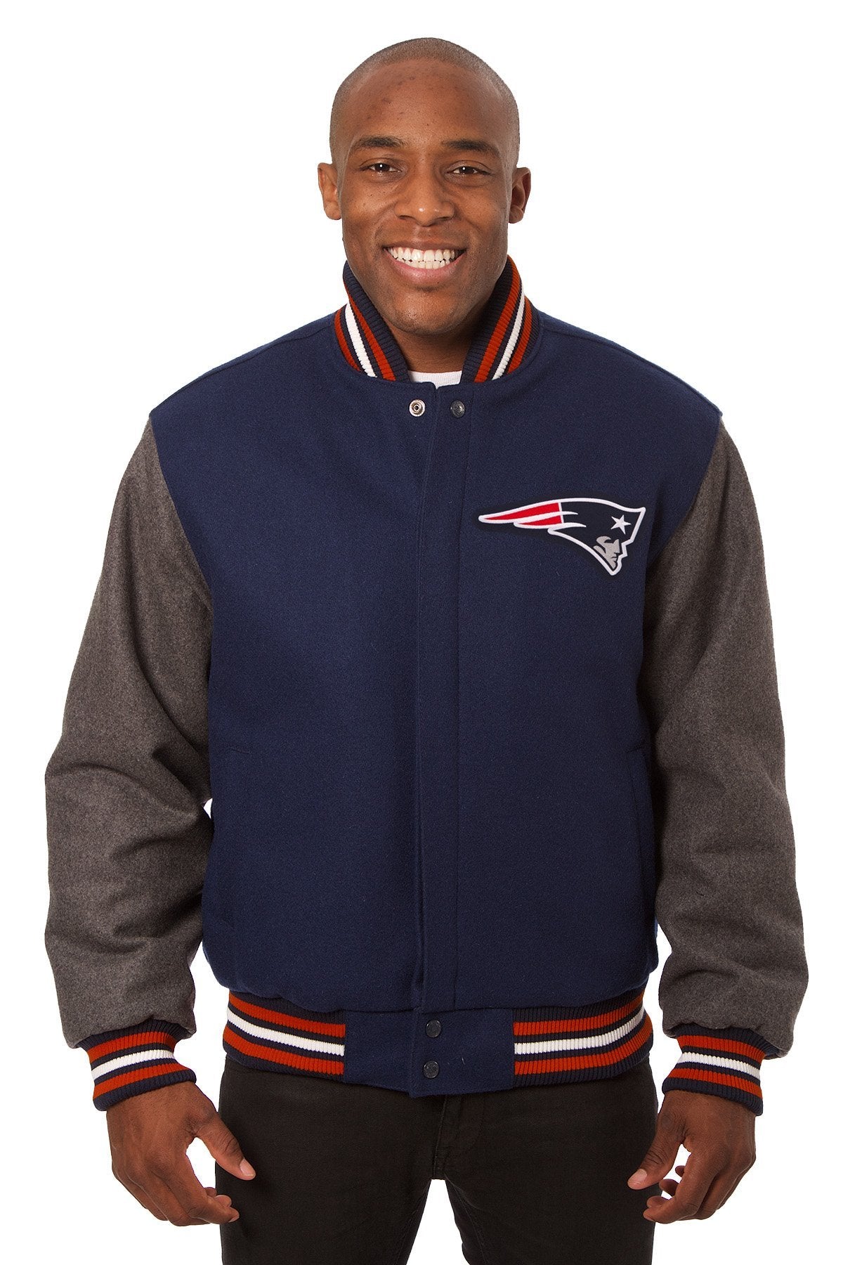 New England Patriots Embroidered Wool Jacket
