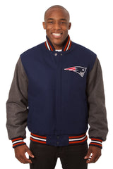 New England Patriots Embroidered Wool Jacket