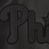 PHILADELPHIA PHILLIES FULL LEATHER JACKET - BLACK/BLACK