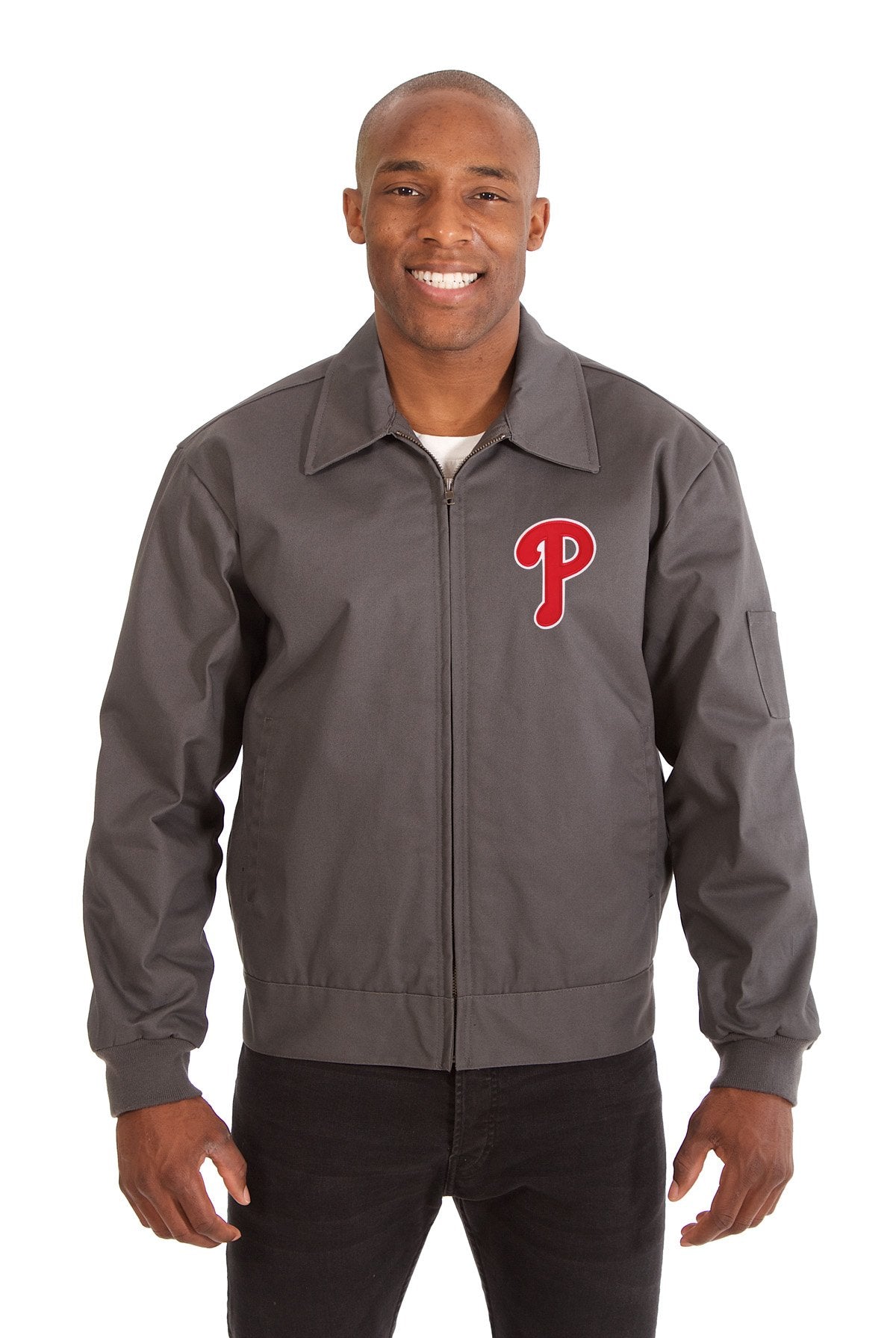 PHILADELPHIA PHILLIES COTTON TWILL WORKWEAR JACKET - CHARCOAL