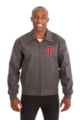PHILADELPHIA PHILLIES COTTON TWILL WORKWEAR JACKET - CHARCOAL