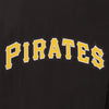 PITTSBURGH PIRATES WOOL & LEATHER REVERSIBLE JACKET W/ EMBROIDERED LOGOS - BLACK