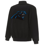 CAROLINA PANTHERS REVERSIBLE WOOL JACKET - FRONT & BACK LOGOS