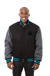 Carolina Panthers Embroidered Wool Jacket