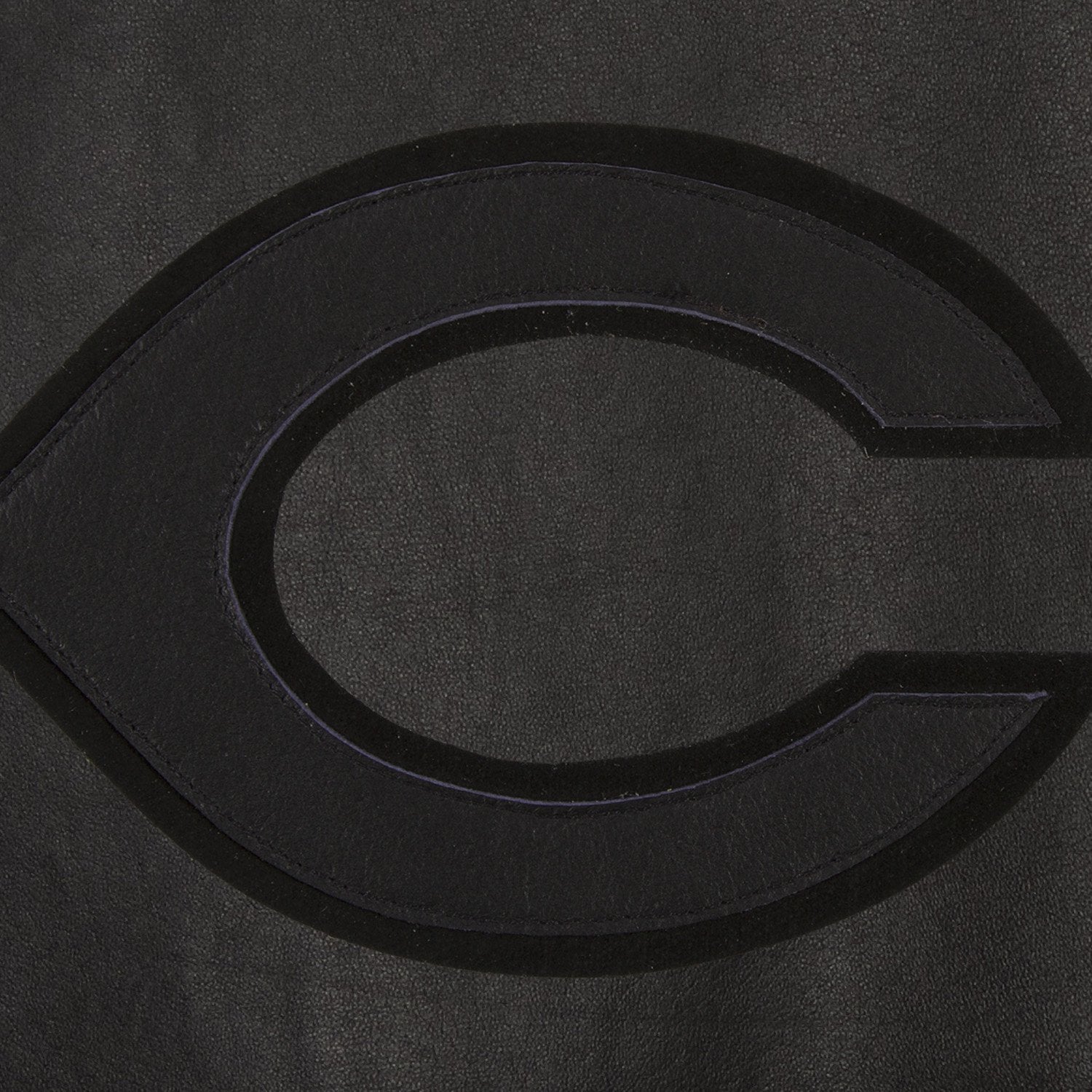 CINCINNATI REDS FULL LEATHER JACKET - BLACK/BLACK