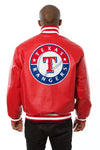 TEXAS RANGERS FULL LEATHER JACKET - RED