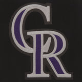 COLORADO ROCKIES REVERSIBLE WOOL JACKET - BLACK