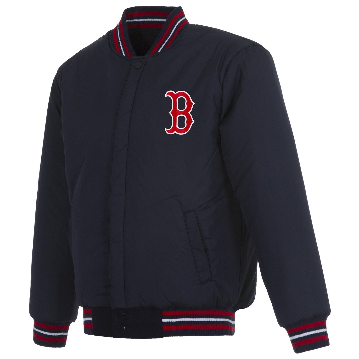 BOSTON RED SOX REVERSIBLE WOOL JACKET - NAVY
