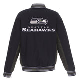 Seattle Seahawks Reversible Wool Jacket