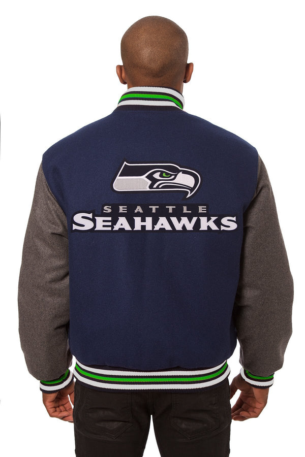 Seattle Seahawks Embroidered Wool Jacket