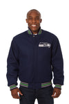 Seattle Seahawks Embroidered Wool Jacket
