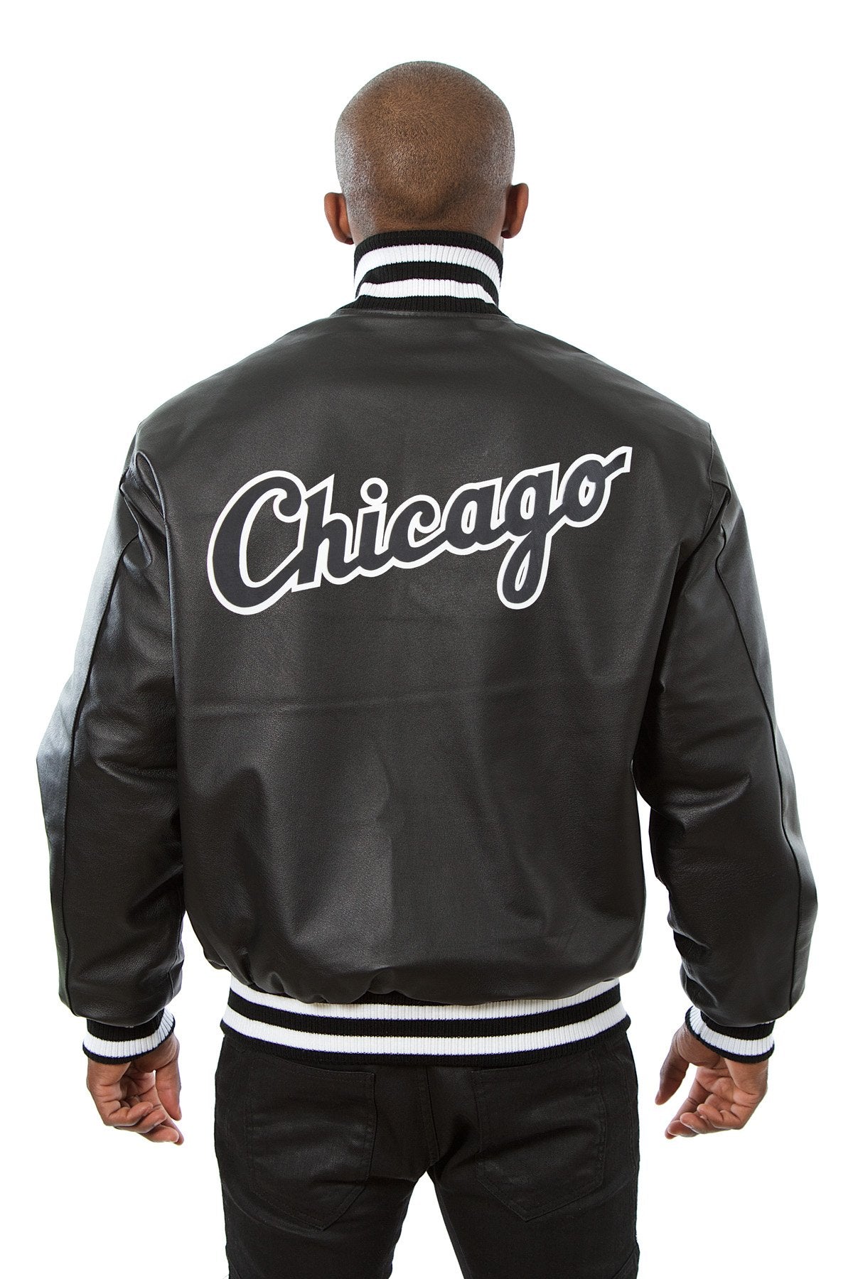CHICAGO WHITE SOX FULL LEATHER JACKET - BLACK