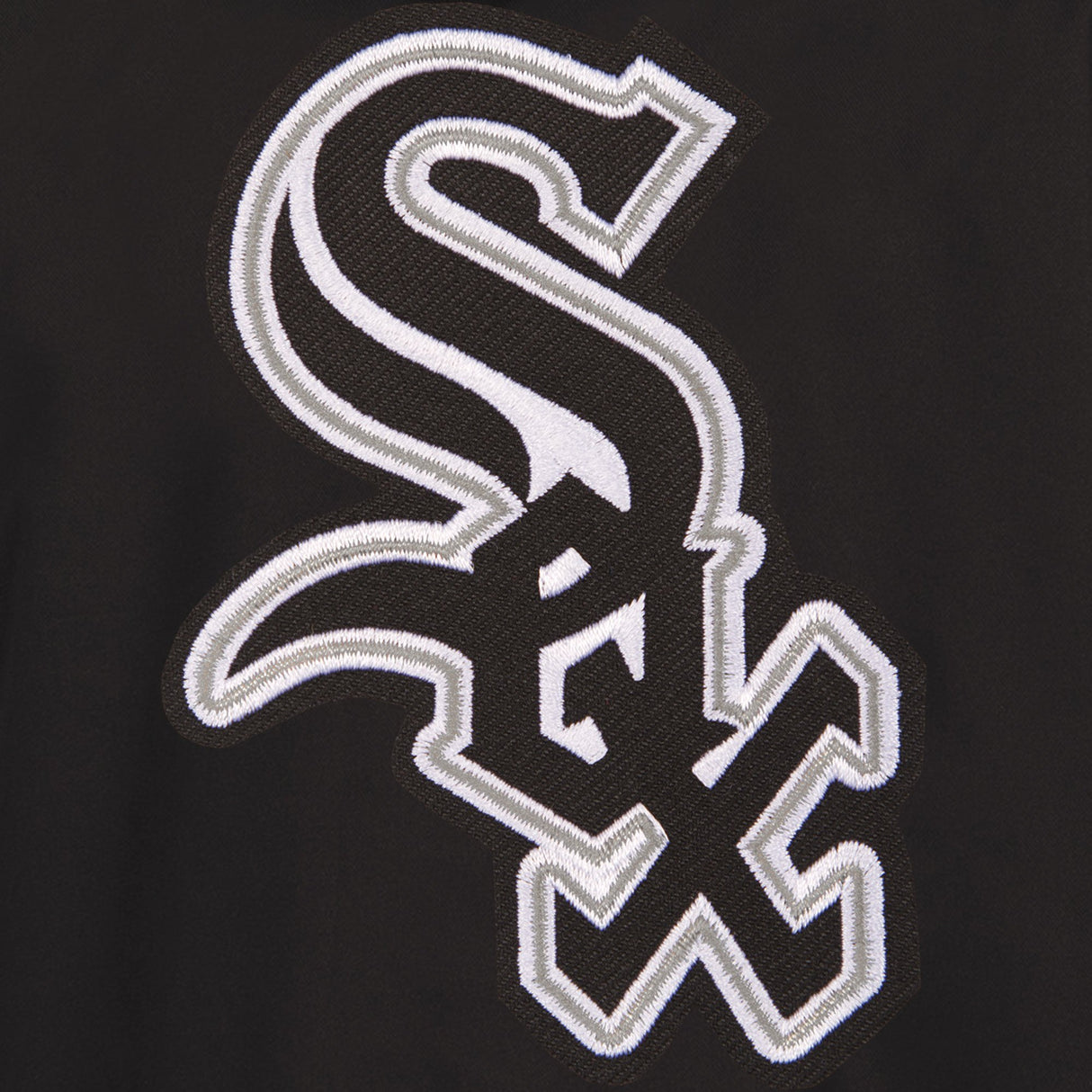 CHICAGO WHITE SOX TWO-TONE REVERSIBLE FLEECE HOODED JACKET - BLACK/GREY