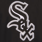 CHICAGO WHITE SOX TWO-TONE REVERSIBLE FLEECE HOODED JACKET - BLACK/GREY
