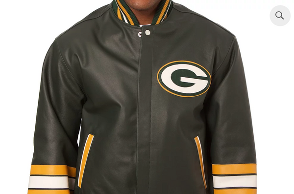 Dave Robinson- Green bay Packer, Leather Jacket
