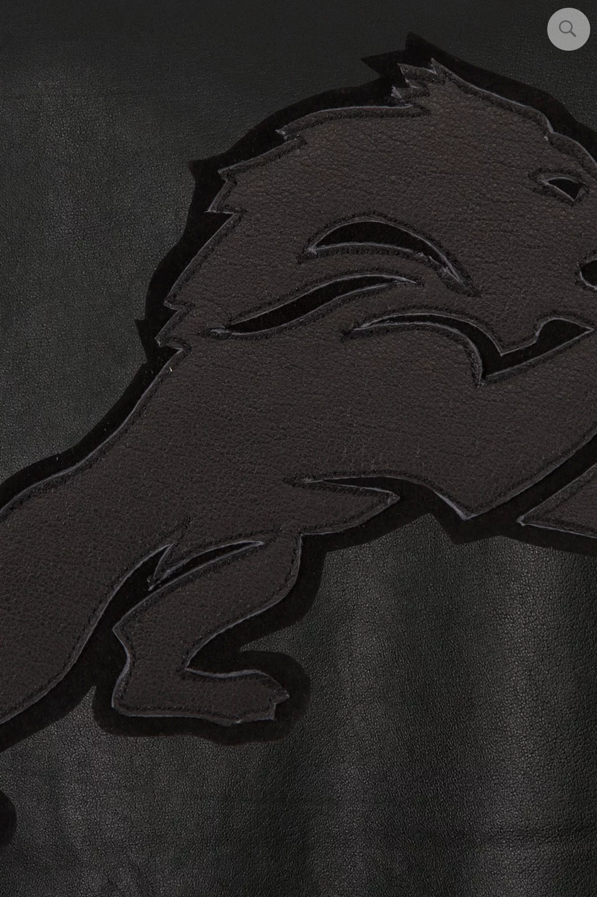 Detroit Lions Hand Crafted Leather Tonal Jacket