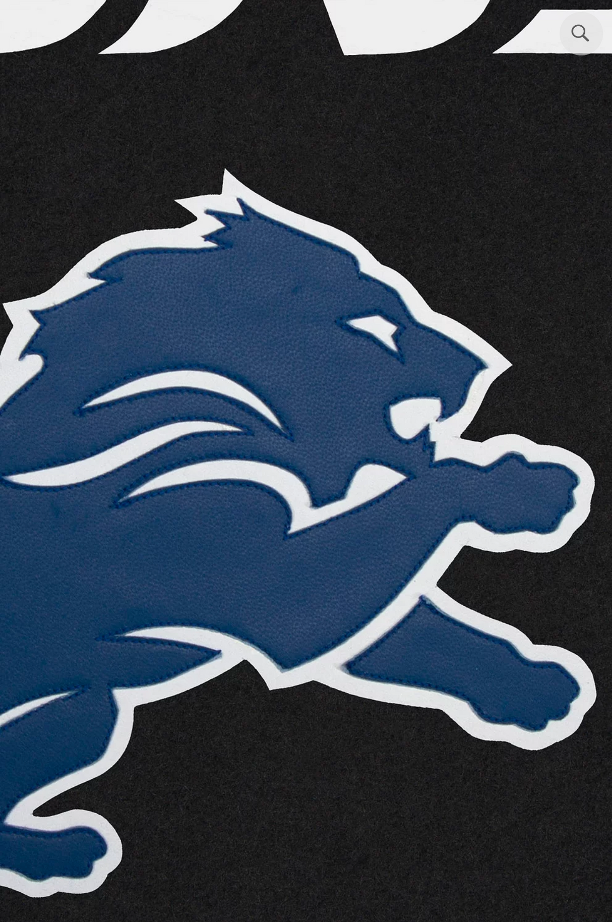 Detroit Lions Wool and Leather Varsity Jacket