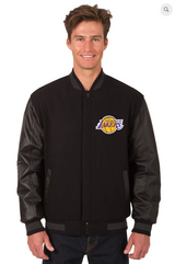 Los Angeles Reversible Wool & Leather Varsity Jacket